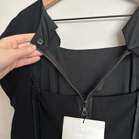 Rag & Bone Leather and Satin Trim Dress - Picture 9 of 11